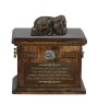 Pekingese, Pekinese, Peke - urn for dog ashes, urn with a statuette, personalized urn for dog ashes by Art-Dog brand