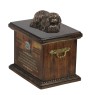 Pekingese, Pekinese, Peke - urn for dog ashes, urn with a statuette, personalized urn for dog ashes by Art-Dog brand