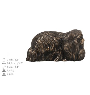 Pékinois - urne pour les cendres de chien, urne avec une statuette, urne personnalisée pour les cendres de chien de la marque Art-Dog