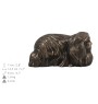 Pekingese, Pekinese, Peke - urn for dog ashes, urn with a statuette, personalized urn for dog ashes by Art-Dog brand