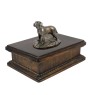 Pekingese, Pekinese, Peke - urn for dog ashes, classic urn with a statuette, elegant urn with a dog by Art-Dog brand