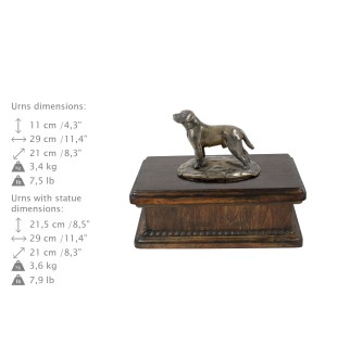 Pékinois - urne pour cendres de chien, urne classique avec une statuette, urne élégante avec un chien de la marque Art-Dog