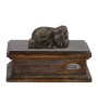 Pékinois - urne pour cendres de chien, urne personnalisée avec une statuette, urne en bois avec un chien de la marque Art-Dog