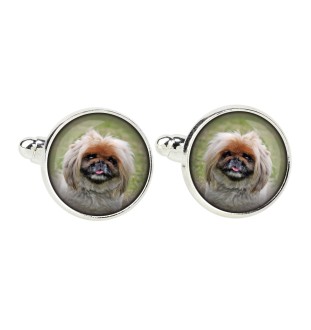 Pekingese, Pekinese, Peke - cufflinks, a shirt accessory, a shirt pendant from the Art-Dog brand