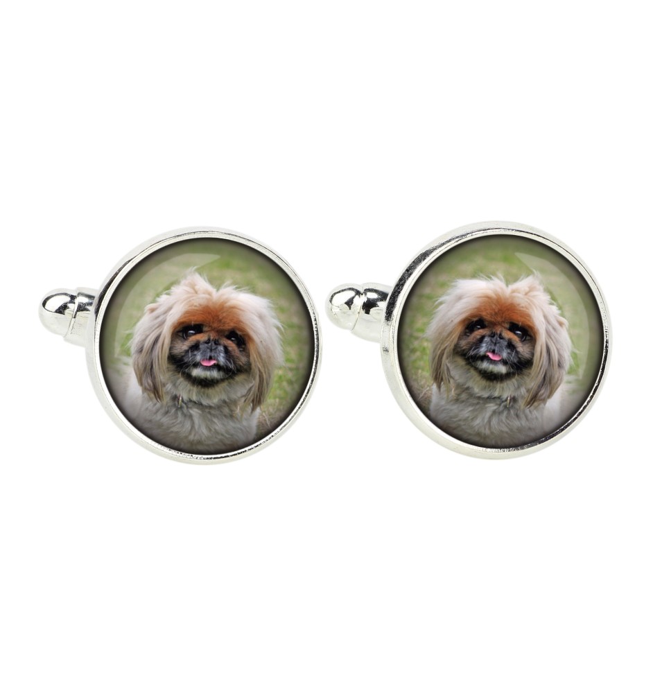 Pekingese, Pekinese, Peking-Palasthund - Manschettenknöpfe, Hemdverzierung, Hemdanhänger der Marke Art-Dog