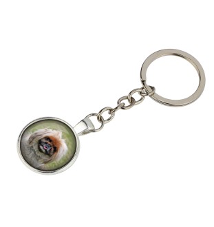 Pekingese, Pekinese, Peke - keychain in a box, own photo, keychain pendant from Art-Dog brand