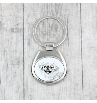 Pékinois - porte-clés avec chien, porte-clés imprimé, breloque personnalisée de la marque Art-Dog