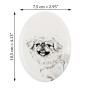 Pekingese, Pekinese, Peke - commemorative plaque with a photo of a dog, tombstone with a print, personalized oval plaque from the Art-Dog brand