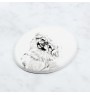 Pékinois - une plaque commémorative avec une photo de chien, une plaque funéraire avec une impression, une plaque ovale personnalisée de la marque Art-Dog