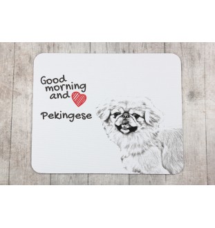 Pekingese, Pekinese, Peking-Palasthund - Mauspad mit Druck, personalisiertes Mauspad mit Hund, einzigartiges Gadget für Büroangestellte von Art-Dog.