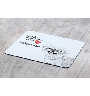 Pékinois - tapis de souris personnalisé avec impression, tapis de souris personnalisé avec chien, accessoire unique pour employé de bureau de la marque Art-Dog