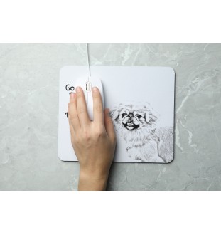 Pekingese, Pekinese, Peke - mouse pad with print, personalized dog-themed mouse pad, unique gadget for an office worker by Art-Dog brand