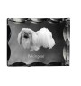 Pékinois - cristal avec photo de chien, statuette en verre avec photo, cadre exceptionnel avec photo de la marque Art-Dog