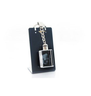 Pekingese, Pekinese, Peke - Crystal key ring with dog photo, illuminated key ring, unique gift by Art-Dog brand