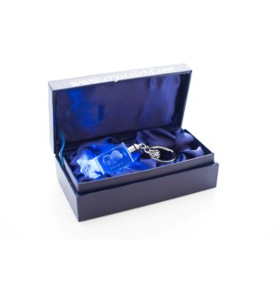 Pékinois - Porte-clés en cristal avec photo de chien, porte-clés lumineux, cadeau unique de la marque Art-Dog