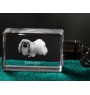 Pekingese, Pekinese, Peking-Palasthund - Schlüsselanhänger aus Kristall mit Hundefoto, beleuchteter Schlüsselanhänger, einzigartiges Geschenk der Marke Art-Dog