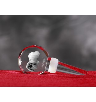 Pekingese, Pekinese, Peke - Crystal bottle stopper, unique wine stopper with photo, personalised gift for sommelier by Art-Dog brand