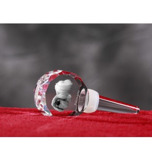 Pekingese, Pekinese, Peking-Palasthund - Kristallflaschenverschluss, einzigartiger Weinverschluss mit Foto, personalisiertes Geschenk für Sommelier der Marke Art-Dog