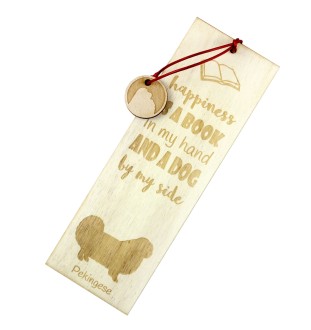 Pékinois - marque-page pour livre avec chien, marque-page personnalisé, accessoire canin pour les lecteurs de la marque Art-Dog