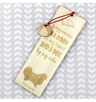 Pékinois - marque-page pour livre avec chien, marque-page personnalisé, accessoire canin pour les lecteurs de la marque Art-Dog
