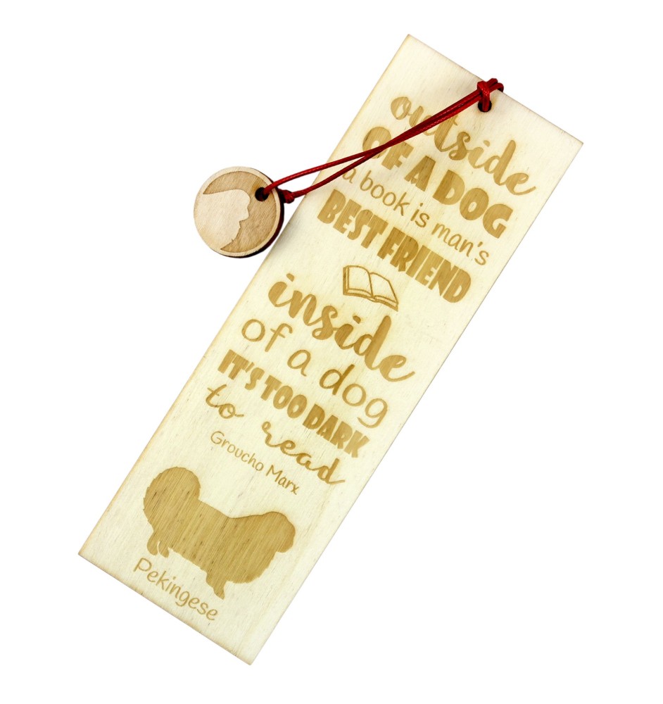 Pekingese, Pekinese, Peking-Palasthund - Lesezeichen mit Hund, personalisiertes Lesezeichen, Geschenk für Bücherwurm von der Marke Art-Dog