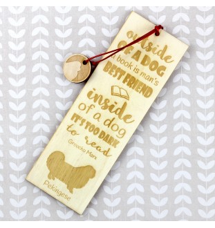 Pékinois - marque-page pour livre avec chien, marque-page personnalisé, cadeau pour les amateurs de livres de la marque Art-Dog