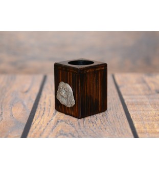 Pekińczyk świecznik kwadratowy Art-Dog