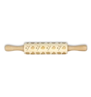 Pekingese, Pekinese, Peke - small rolling pin with a dog pattern, a rolling pin for children's dough, decorating ceramic clay by Art-Dog brand
