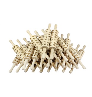 Pekingese, Pekinese, Peke - small rolling pin with a dog pattern, a rolling pin for children's dough, decorating ceramic clay by Art-Dog brand