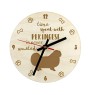 Pekingese, Pekinese, Peke - clock with a dog, wooden clock, wall clock for dog lovers, clock for desk and shelf, Art-Dog