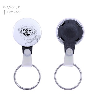 Pékinois - porte-clés avec l'image d'un chien, pendentif avec la propre graphique de la marque Art-Dog