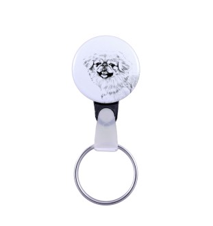 Pekingese, Pekinese, Peke - keychain with a dog portrait, pendant with the brand's own Art-Dog graphics
