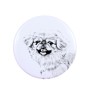 Pékinois - aimant avec un œil de chien, exceptionnellement léger, aimant puissant, produit fabriqué à la main par la marque Art-Dog