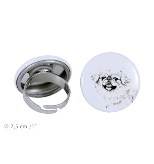 Pékinois - bijoux pour femmes avec l'image d'un chien, produit fait à la main, possibilité d'ajouter sa propre photo, marque Art-Dog