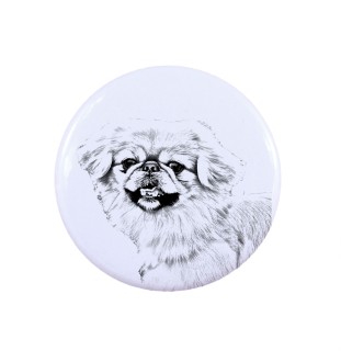 Pekingese, Pekinese, Peke - pin with your dog, add your own photo, Art-Dog brand