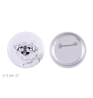 Pekingese, Pekinese, Peke - pin with your dog, add your own photo, Art-Dog brand