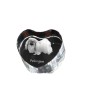 Pekingese, Pekinese, Peke - a photo of a dog in crystal, crystal heart, unique photo frame from the Art-Dog brand