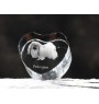 Pekingese, Pekinese, Peke - a photo of a dog in crystal, crystal heart, unique photo frame from the Art-Dog brand