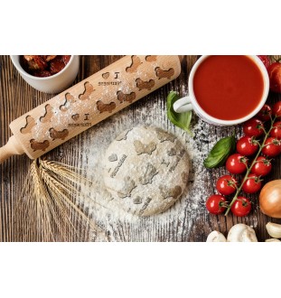 Pékinois - rouleau à pâtisserie avec chien, rouleau à motifs pour la céramique, cadeau pour la cuisinière de la marque Art-Dog