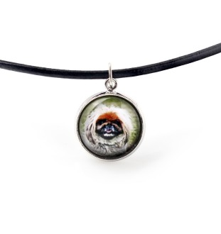 Pékinois - ensemble de bijoux avec votre photo, ensemble fait à la main, bracelet et collier de la marque Art.-Dog