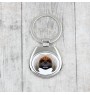 Pekingese, Pekinese, Peke - geometric keychain with a photo and the inscription Art-Dog