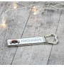 Pekingese, Pekinese, Peke - bottle opener with a picture and inscription for beer by Art-Dog