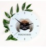 Pekingese, Pekinese, Peke - geometric wall clock with a picture and the brand name Art-Dog