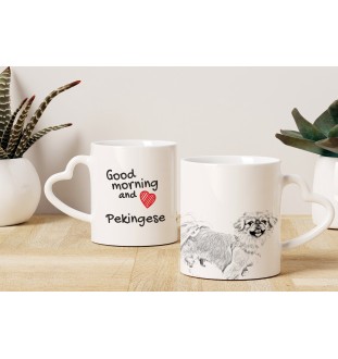 Pékinois - tasse avec chien, une tasse adorable avec une anse en forme de cœur, un cadeau universel de la marque Art-Dog