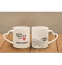 Pekingese, Pekinese, Peke - cup with a dog, adorable cup with a heart-shaped handle, universal gift from the Art-Dog brand
