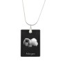 Pekingese, Pekinese, Peke - Crystal pendant with dog, silver necklace with photo, personalised pendant by Art-Dog brand