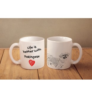 Pekingese, Pekinese, Peking-Palasthund - Tasse mit Hund, Tasse mit Bild, personalisiertes Geschenk der Marke Art-Dog