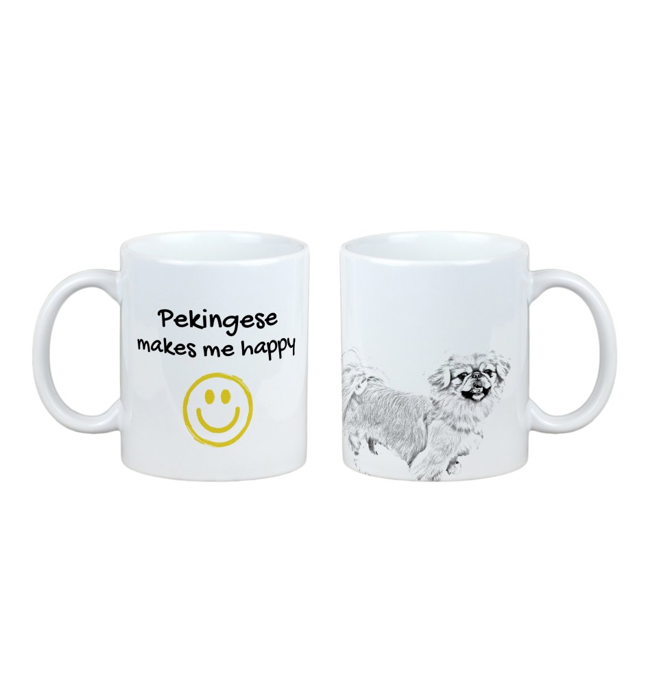 Pékinois - tasse avec chien, une tasse joyeuse pour les amoureux des chiens, un cadeau personnalisé de la marque Art-Dog
