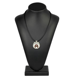 Poodle - necklace with a geometric design and the inscription "Art-Dog"