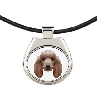 Pudel naszyjnik geometryczny Art-Dog